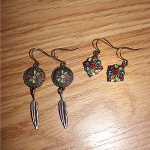 Colorful Bohemian Earrings Set
